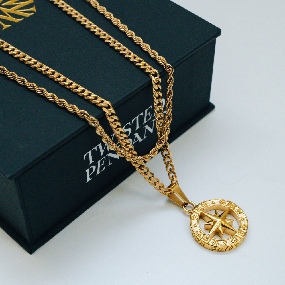 North Star Pendant Necklace Set - By Twistedpendant