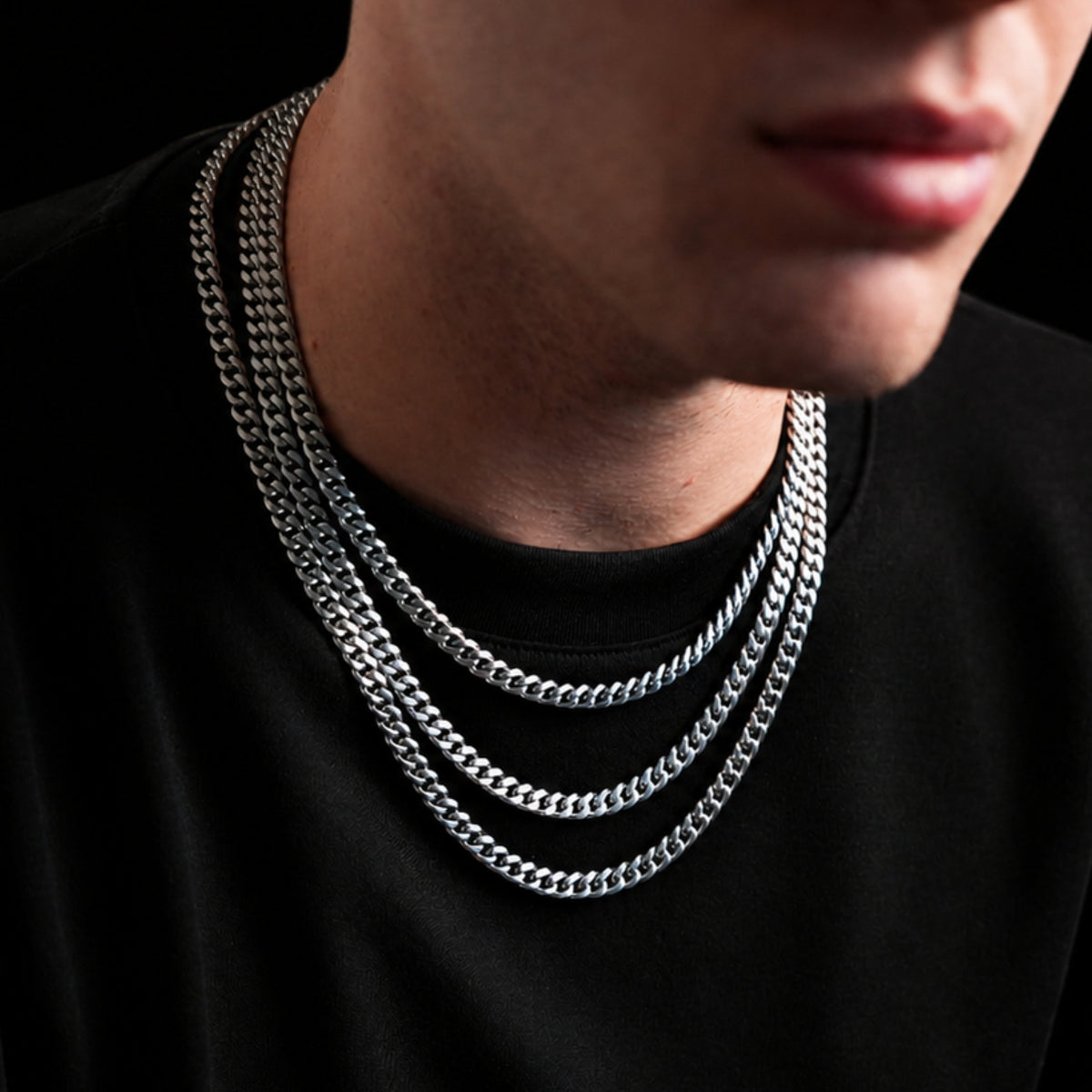 Silver Matte Cuban Chain (6MM)
