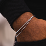 925 Sterling Silver Bracelet - Mens Rope Bracelets | By Twistedpendant