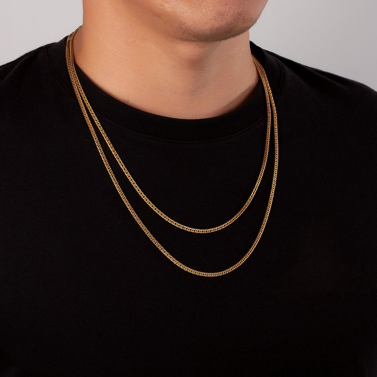 Gold Flat Cuban Chain (3MM)