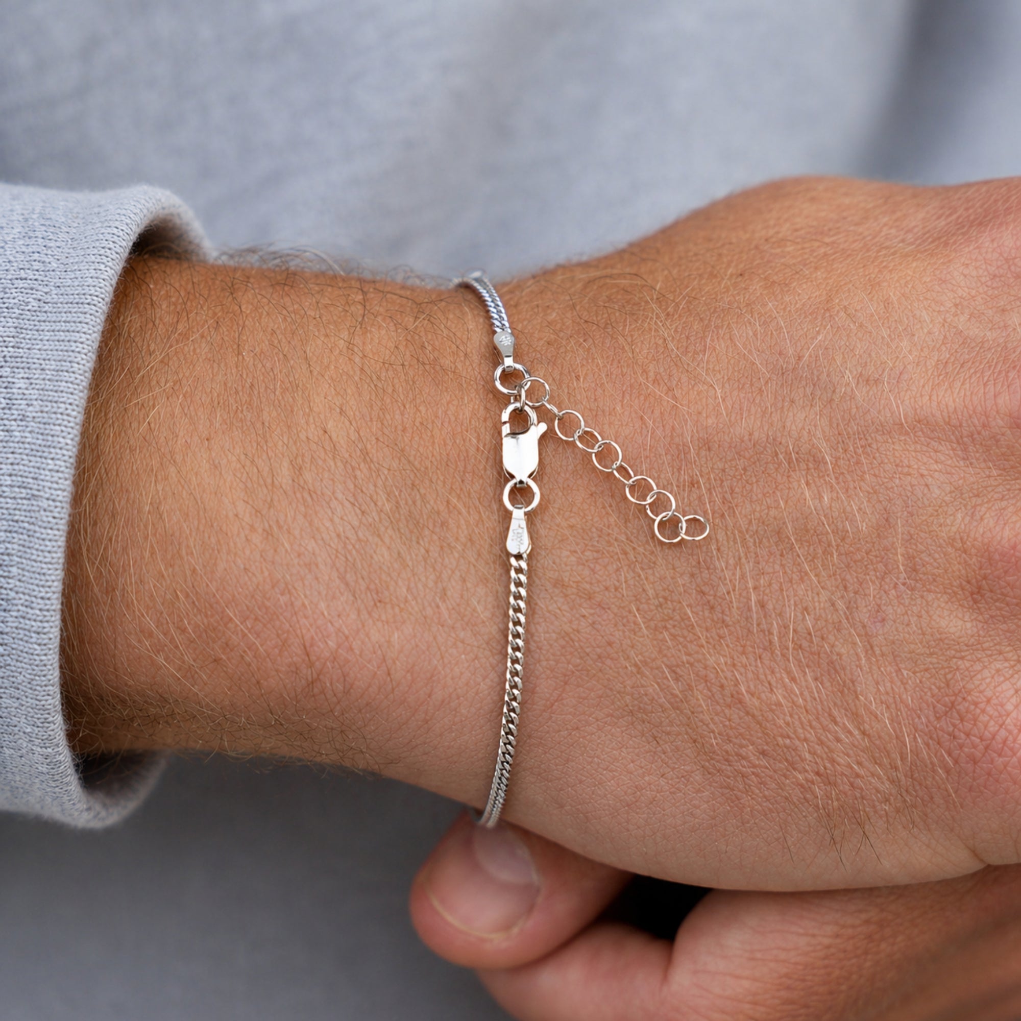 Italian 925 Silver Cuban Bracelet (2MM)