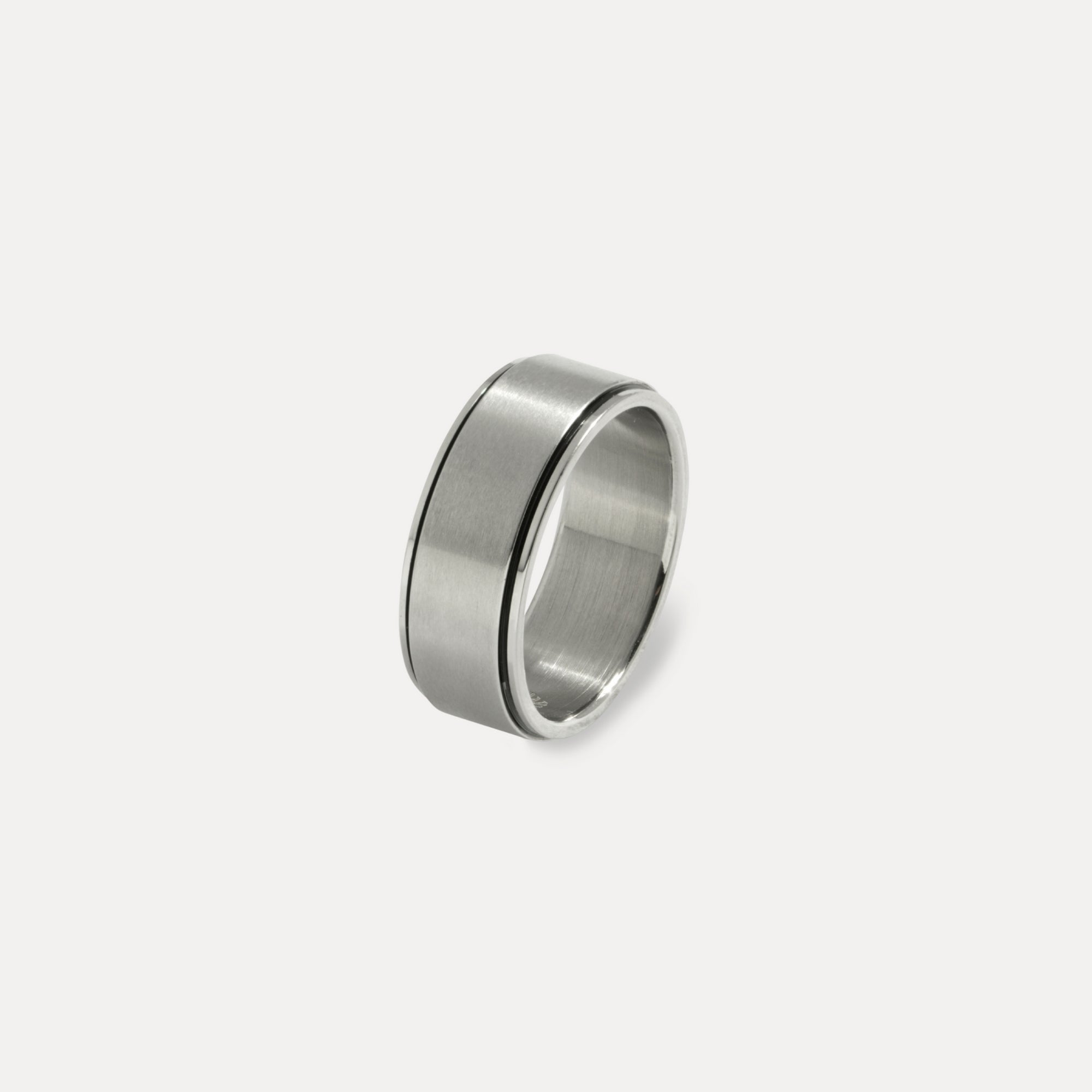 Men's Silver Ring - Matte Finished Men's Silver Band Rings | Twistedpendant