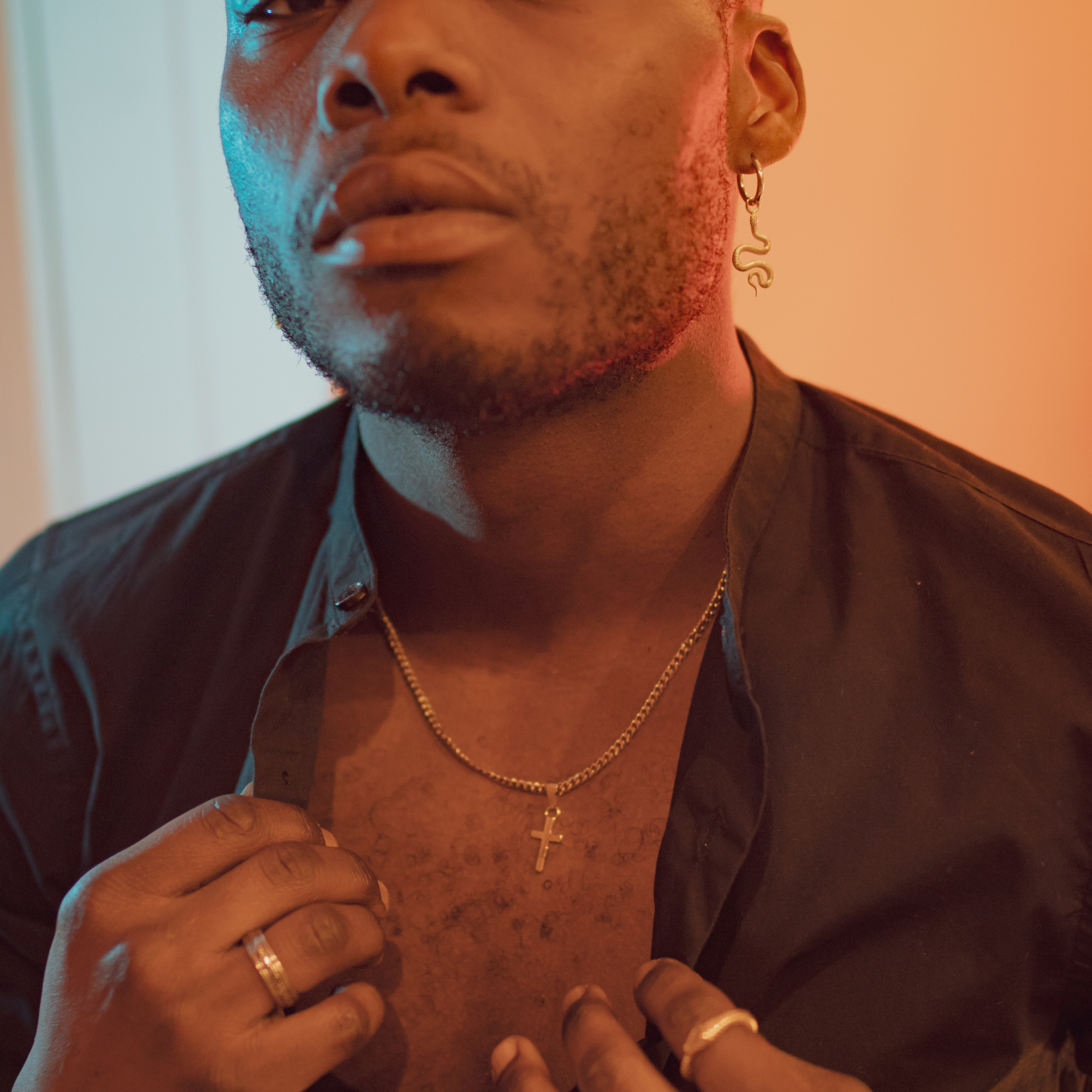 Mens Gold Cross Necklace - Gold Cross Necklace For Men | Twistedpendant