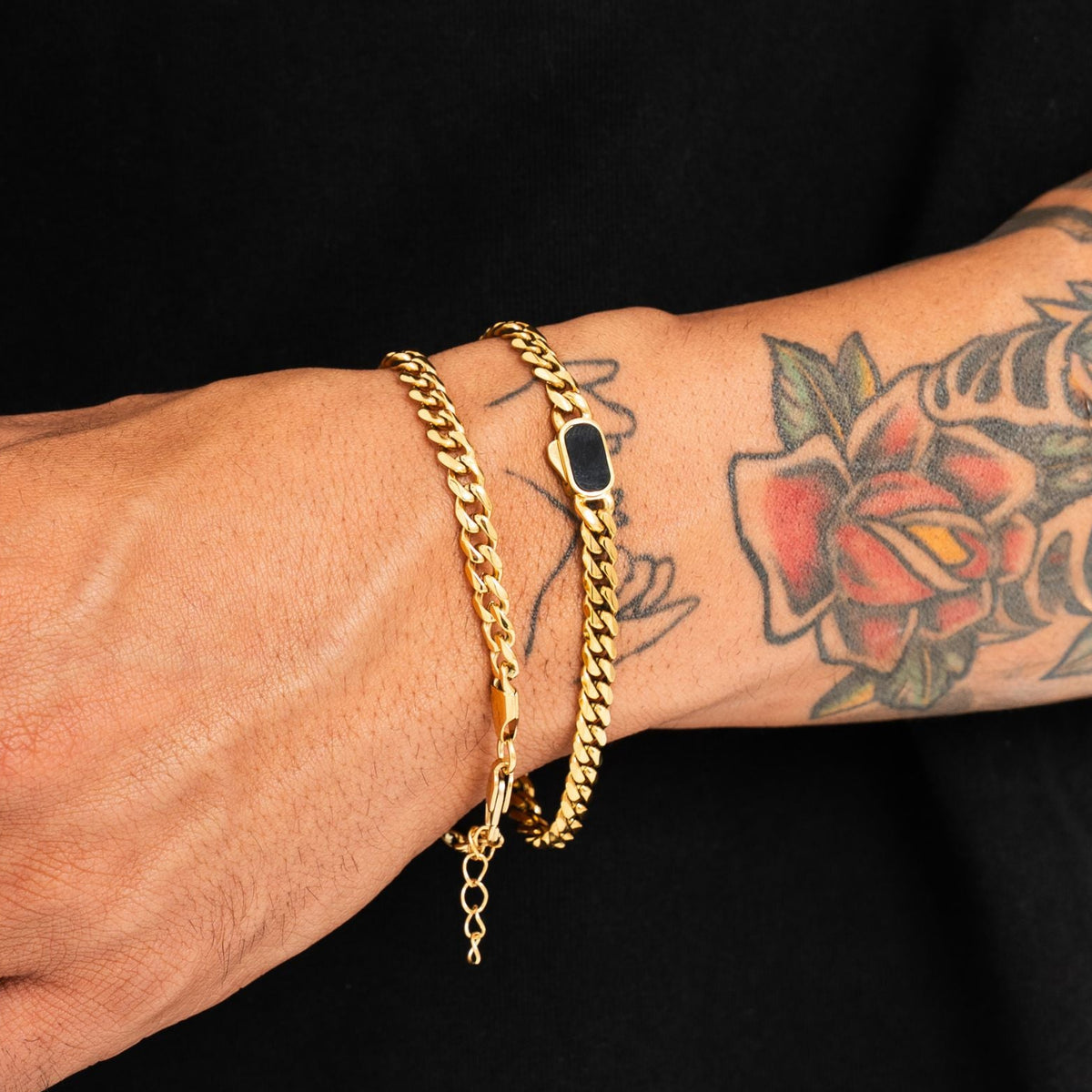 Cuban Bracelet Stack (Gold)