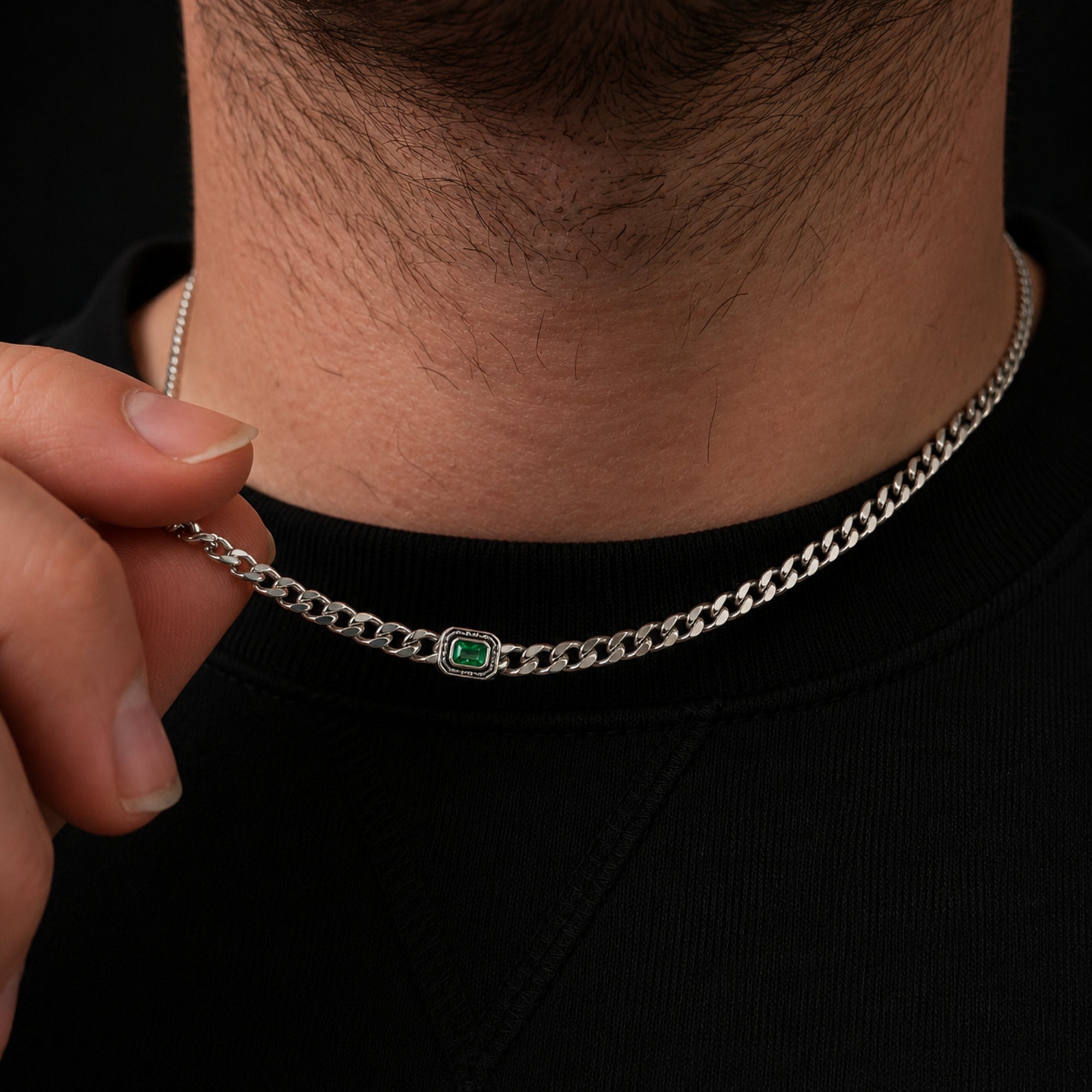 Emerald Chain - Silver