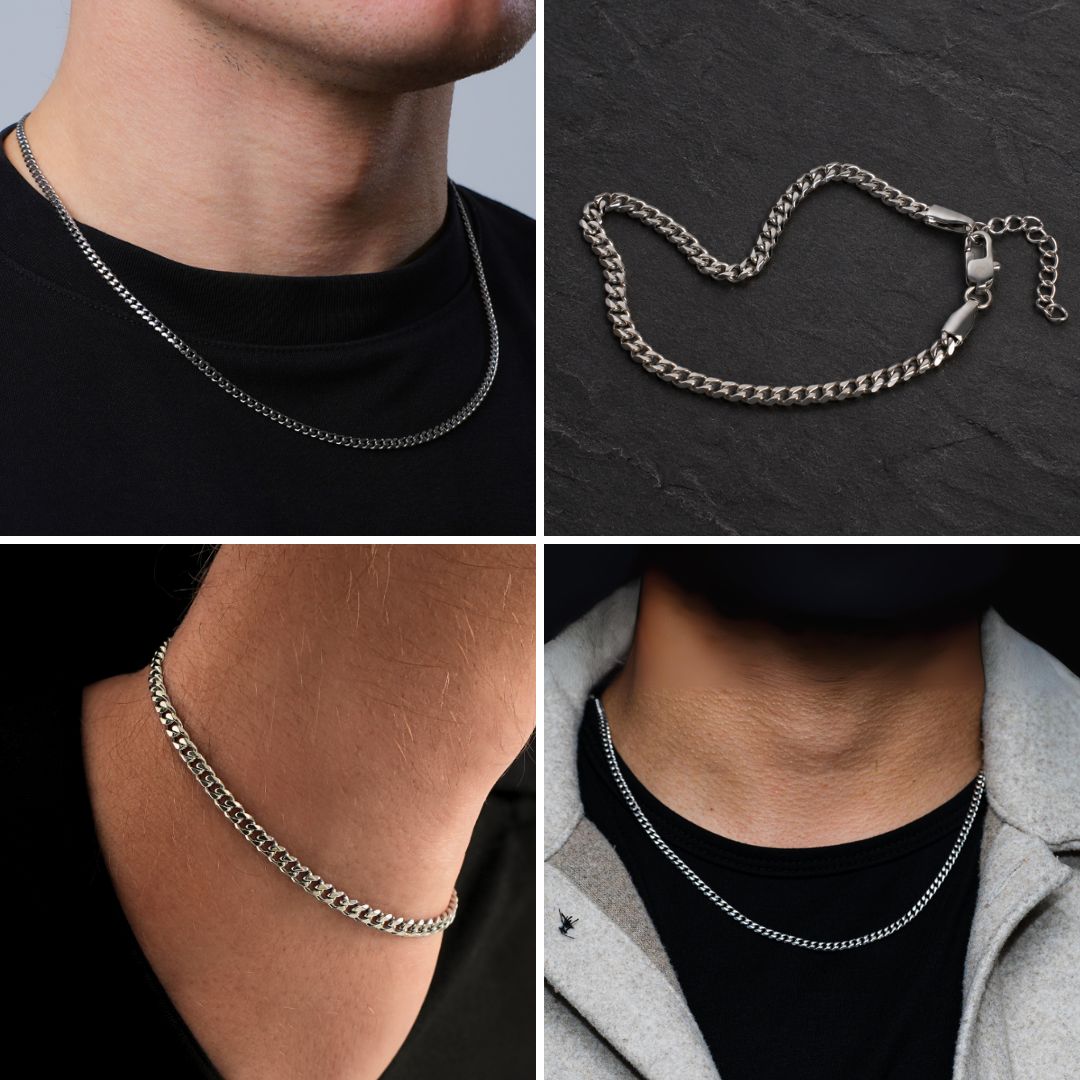 Silver Cuban Set (3MM)