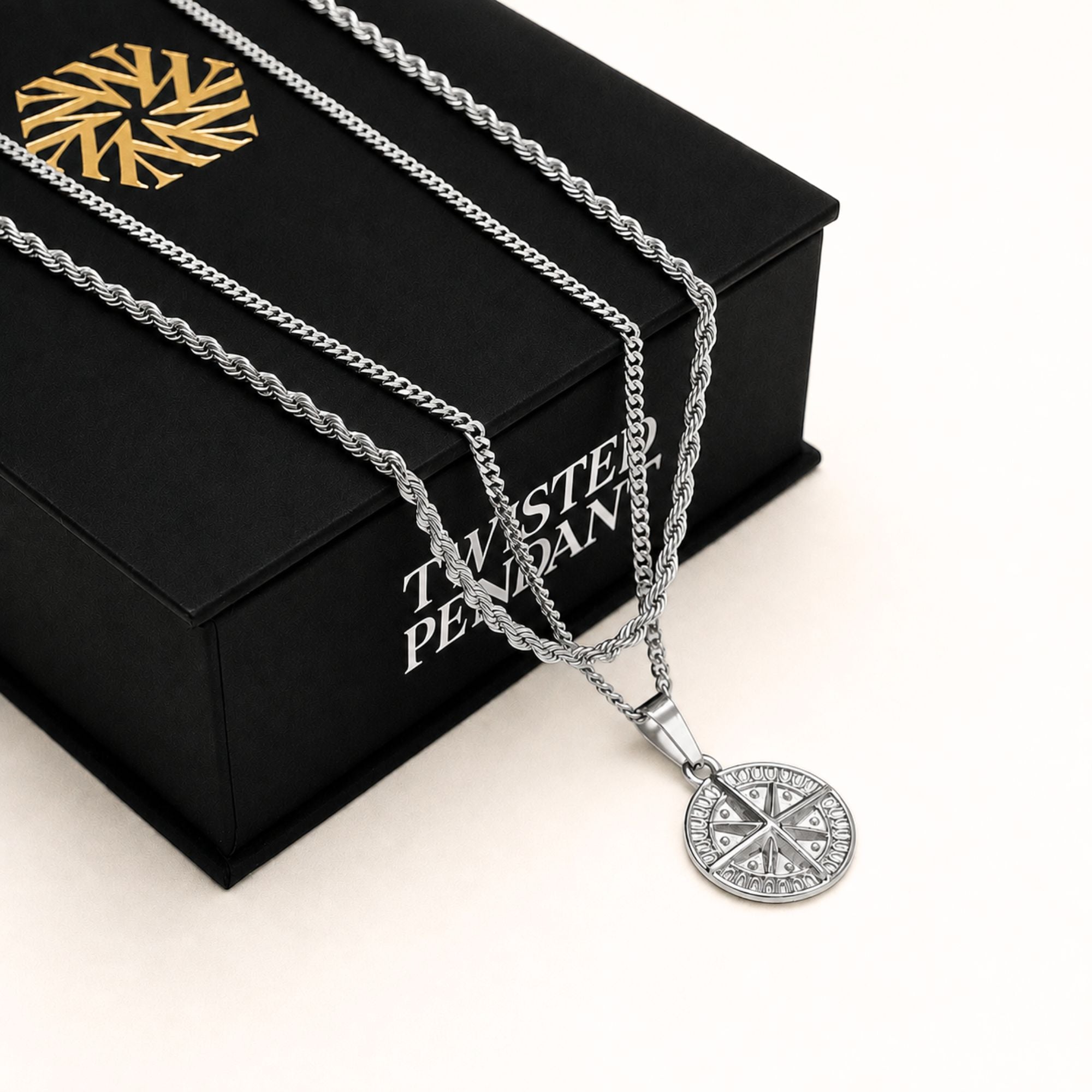 Mini Compass Set (Silver)