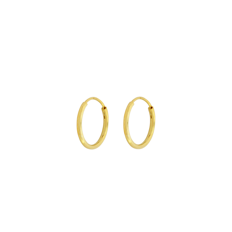 Mens 18K Gold Huggie Hoop Earrings For Men - Gold Hoops By Twistedpendant