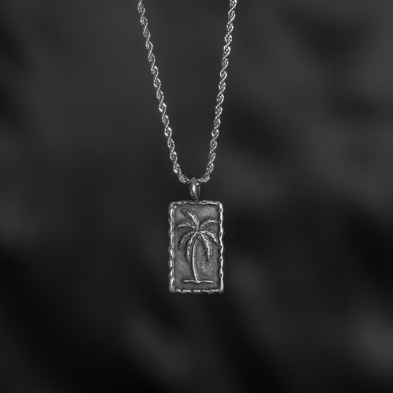 Mens palm 2025 tree necklace