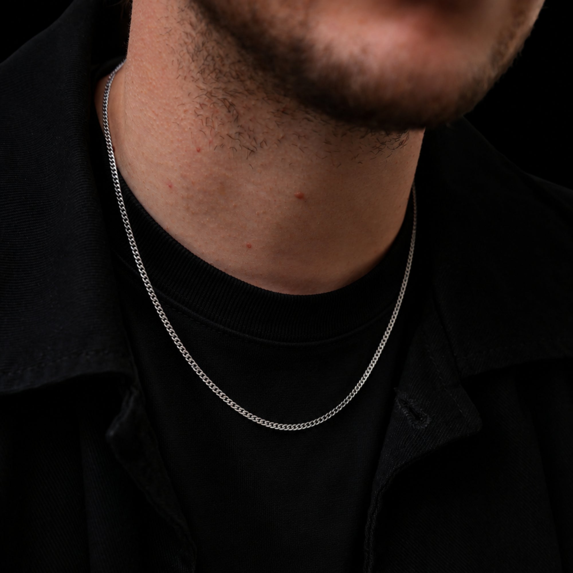 Silver Cuban Chain (2.5MM)