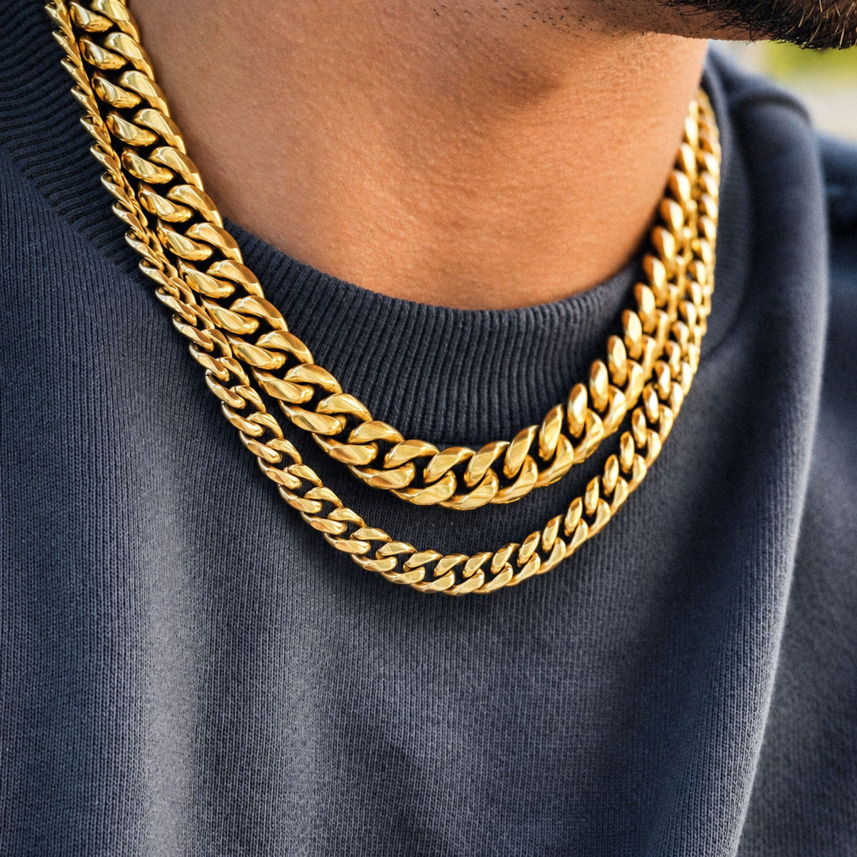 Gold Cuban Chain (12MM)