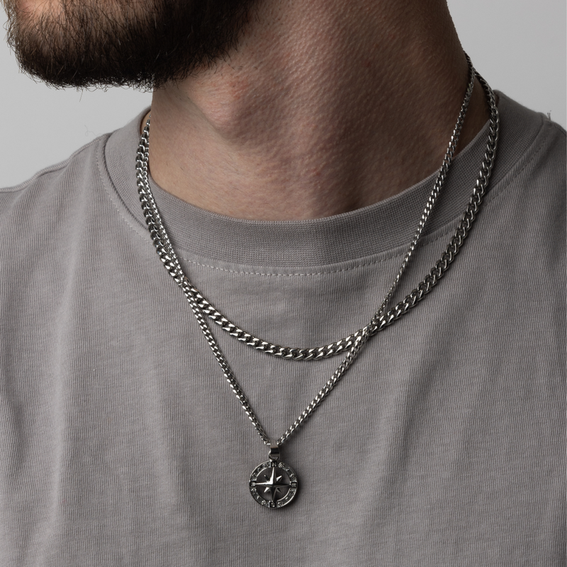 Make Your Own Set - North Star & Cuban Chain -Perfect Jewellery Gifts For Men - By Twistedpendant