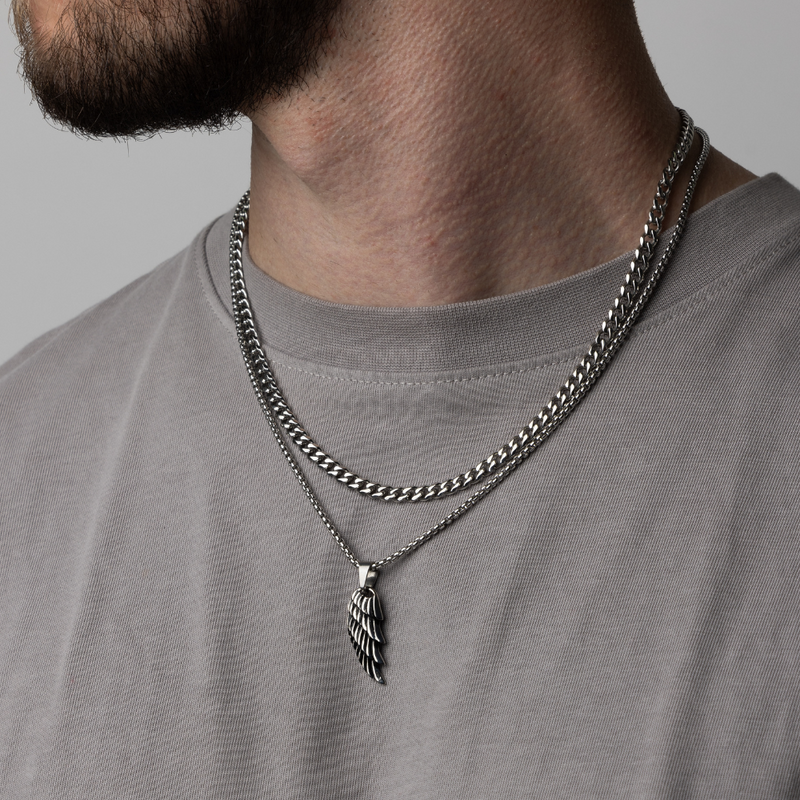 Make Your Own Set - Wing & Cuban Chain -Perfect Jewellery Gifts For Men - By Twistedpendant