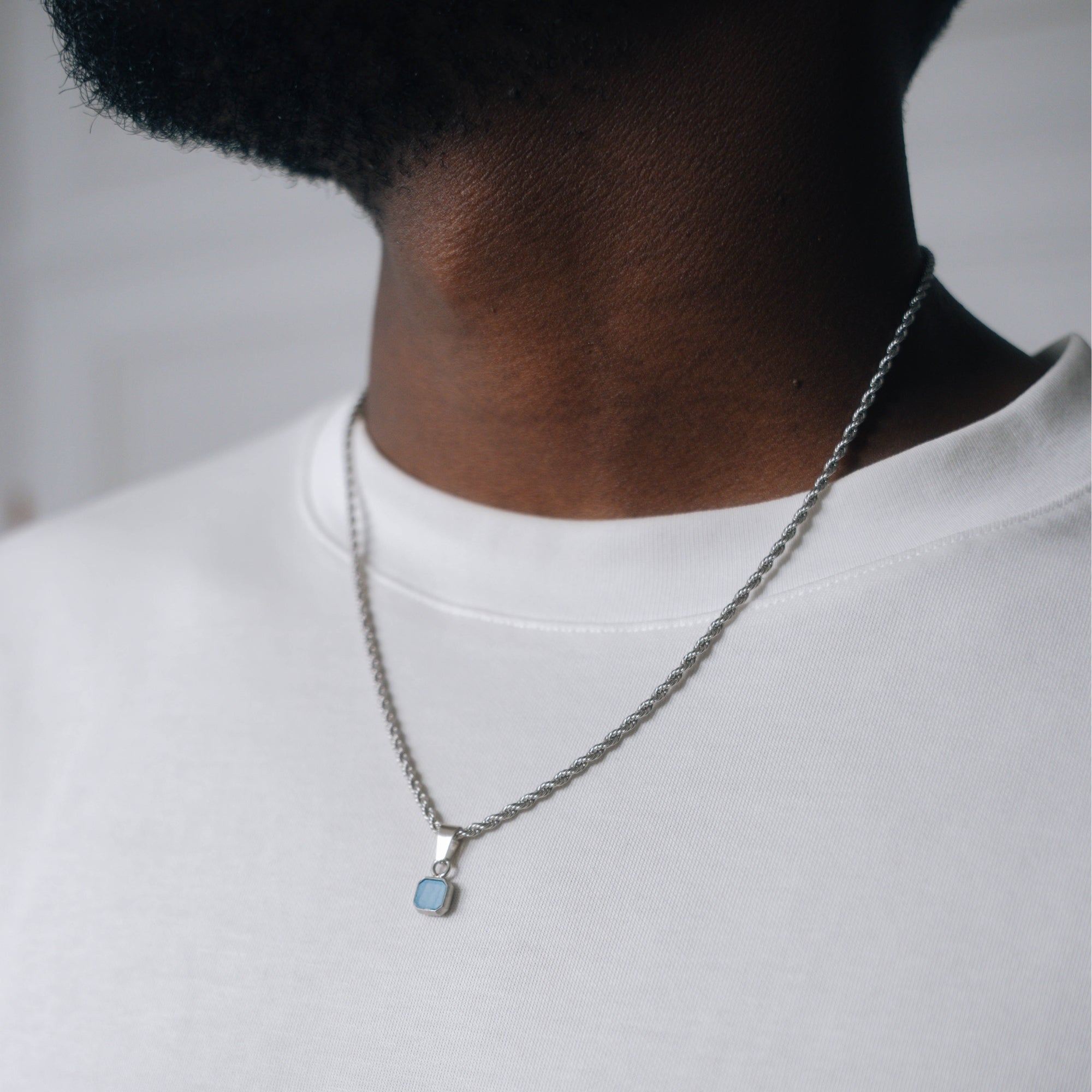 Mini Blue Lace - Silver