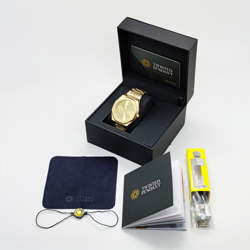 Mens All Gold Watch - Gold Watches For Men - By Twistedpendant