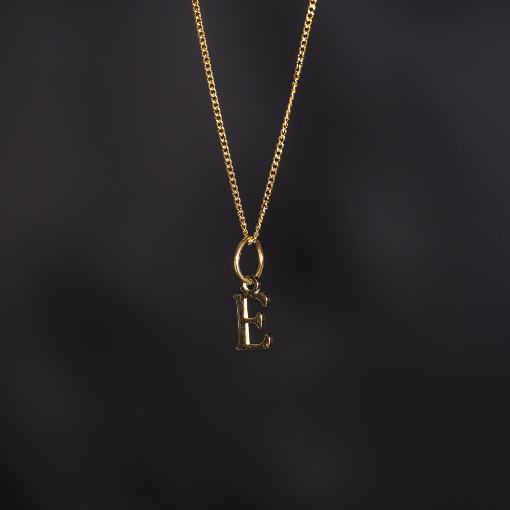 Gold Initial Pendant Necklaces | Gold Presidents
