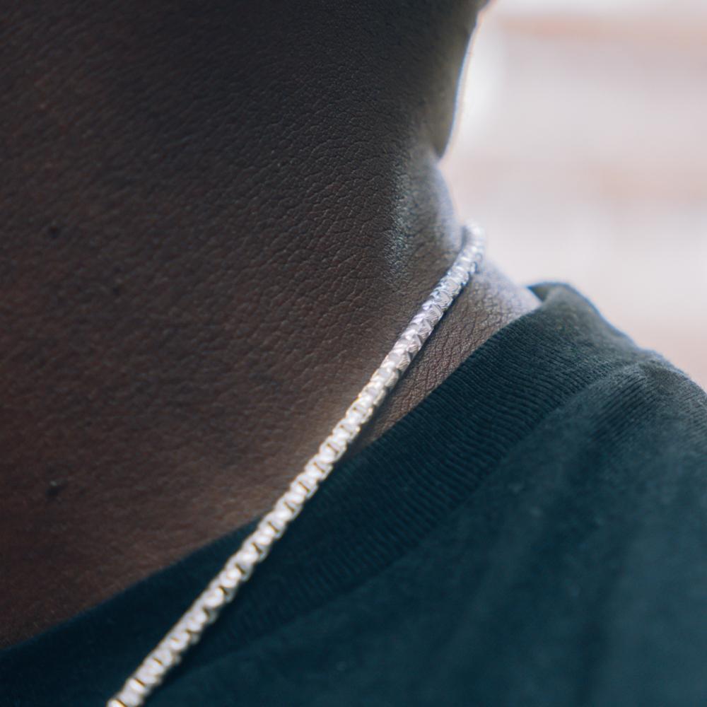 925 Sterling Silver Box Chain Necklace - Mens Necklaces - By Twistedpendant