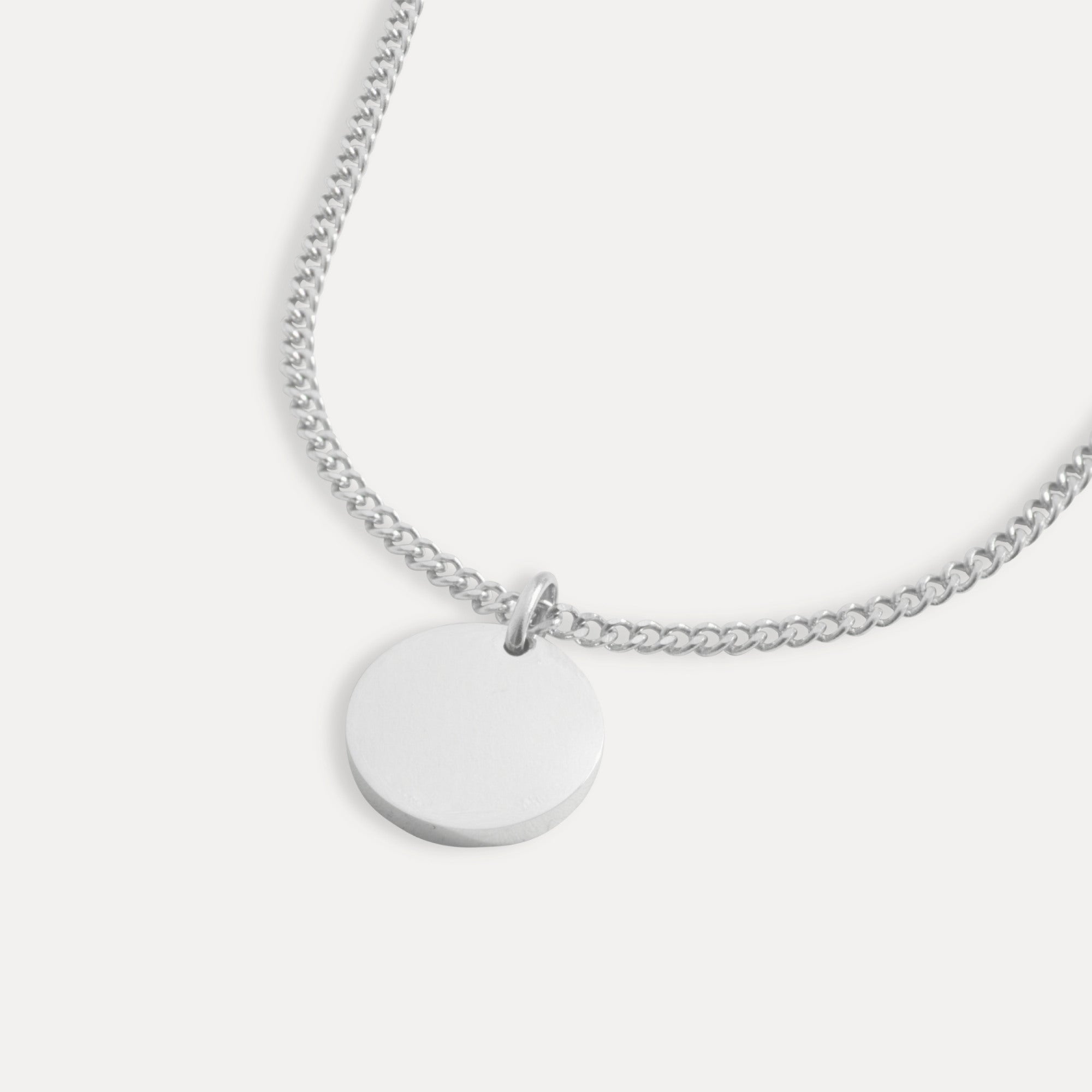 Silver Circle Pendant - Essential Necklaces For Men By Twistedpendant