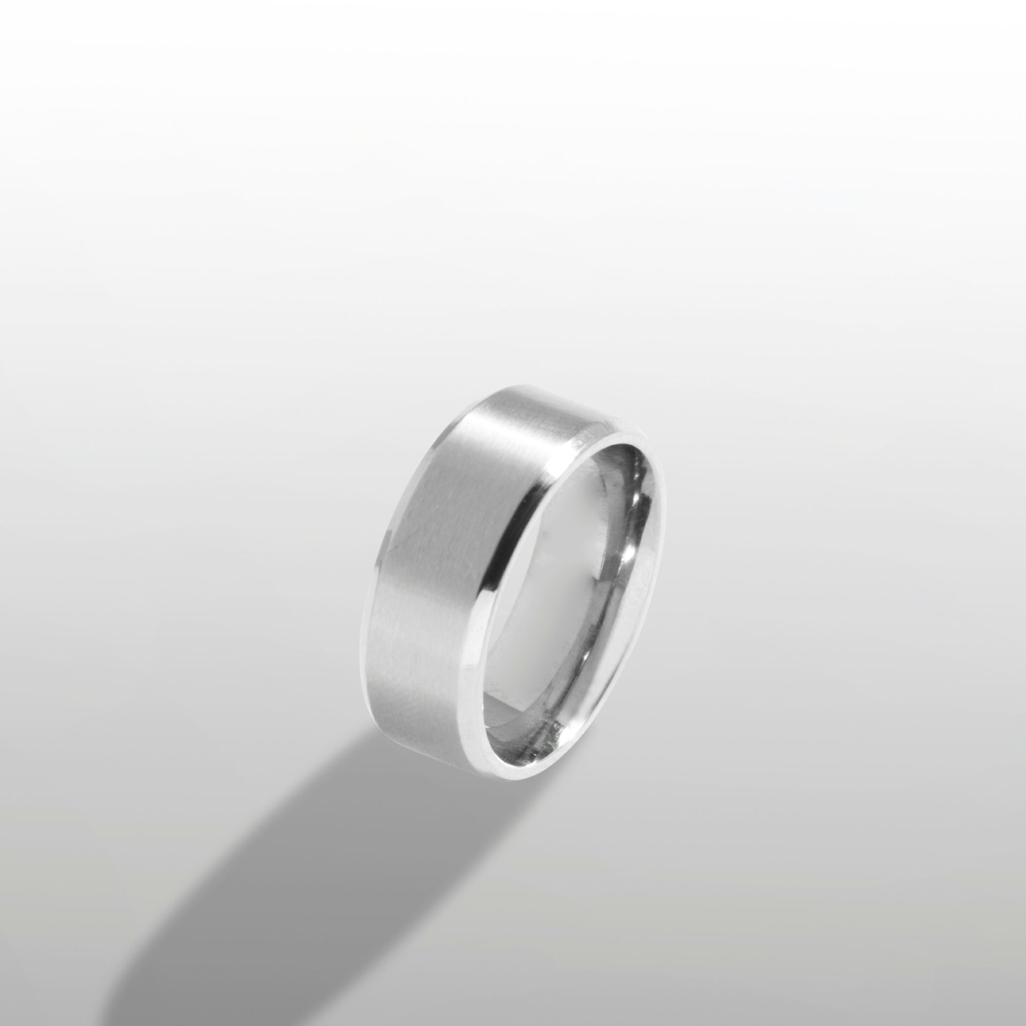 Mens Band Ring - Silver