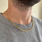 4mm Gold Miami Cuban Chain - Premium Italian Sterling Silver by Twistedpendant