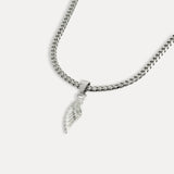 Mens Sterling Silver Wing Pendant - Mens Silver Necklace | Twistedpendant
