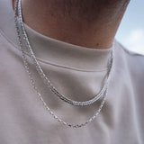 925 Sterling Silver Chain - Flat Cuban Necklace For Men By Twistedpendant