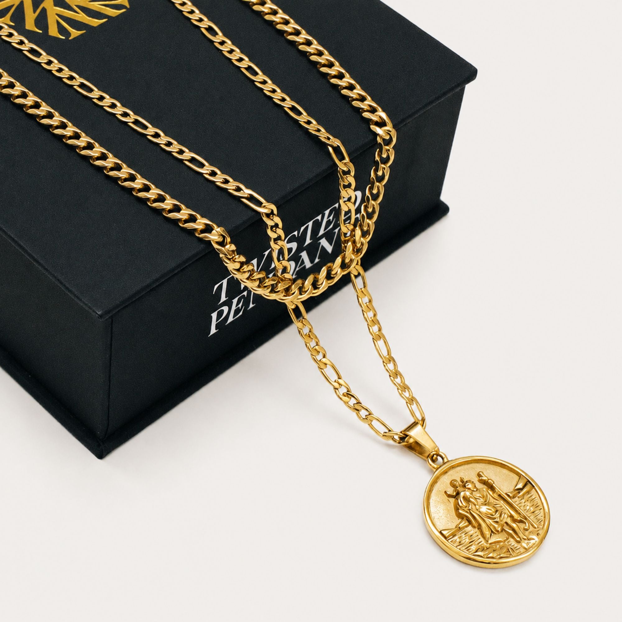 St Christopher Set (Gold)