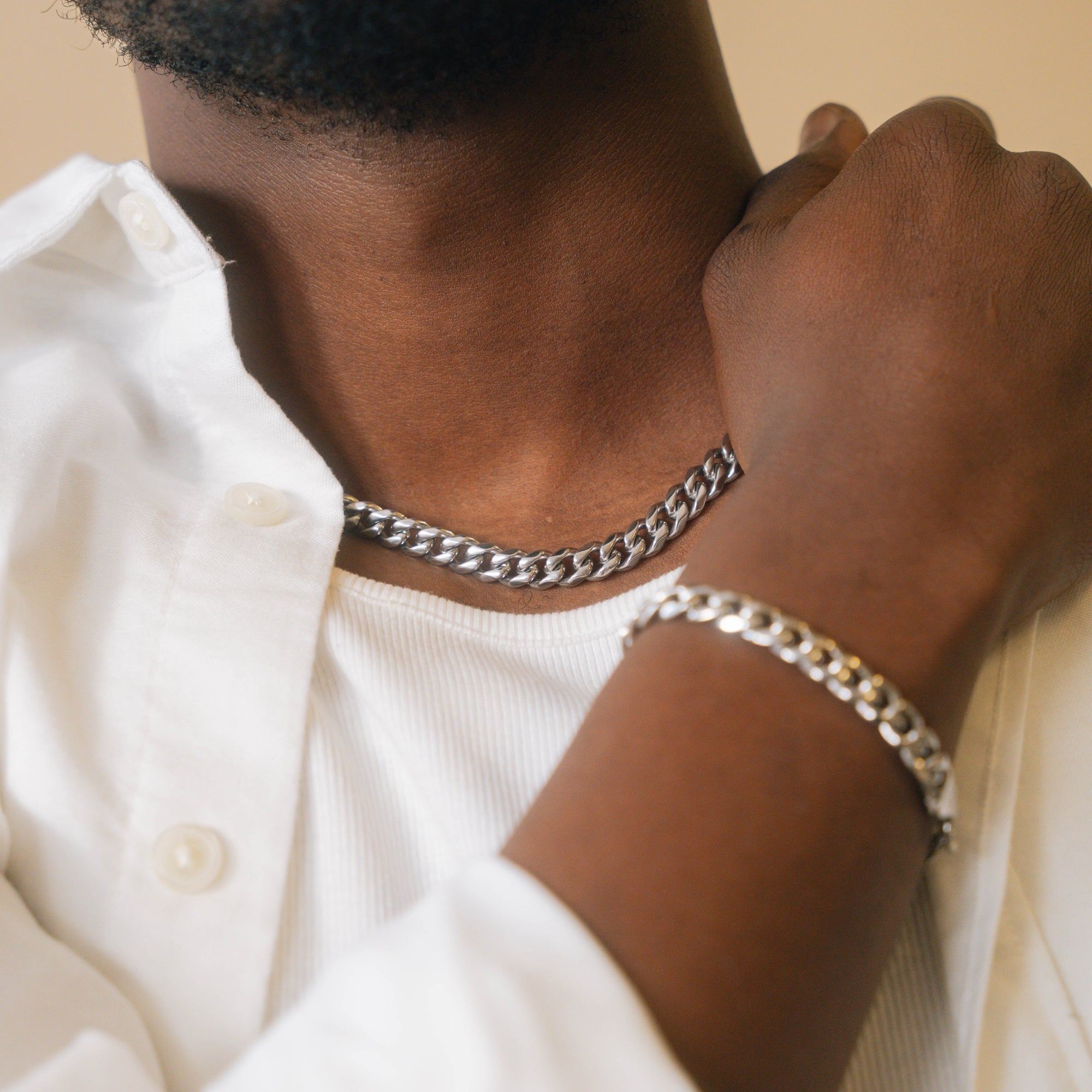 Silver Cuban Set (8MM)