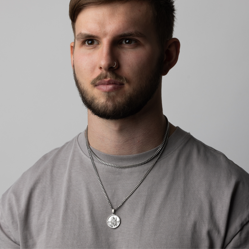 Make Your Own Set - St Christ & Franco Chain -Perfect Jewellery Gifts For Men - By Twistedpendant