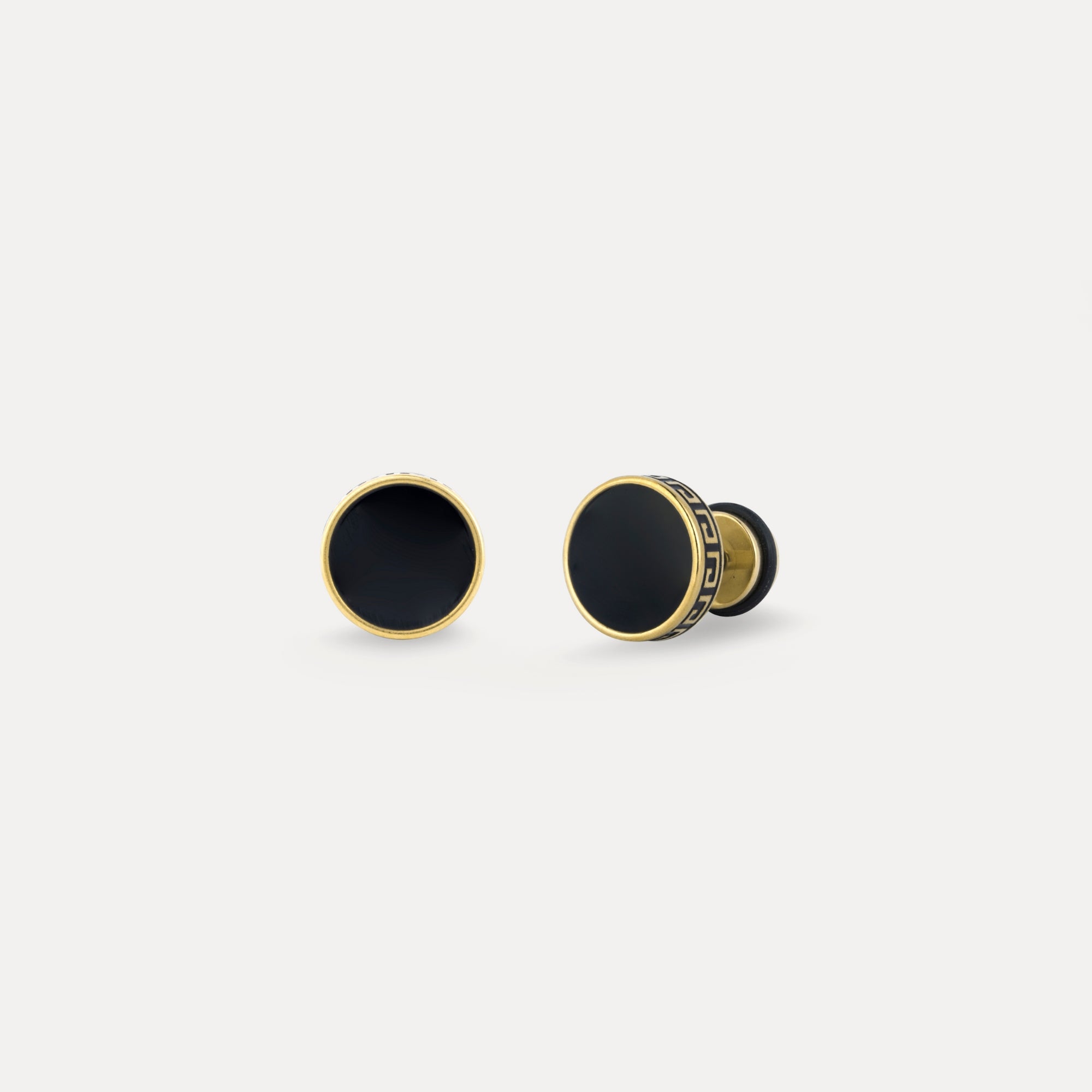 Greek Key Stud (Gold)