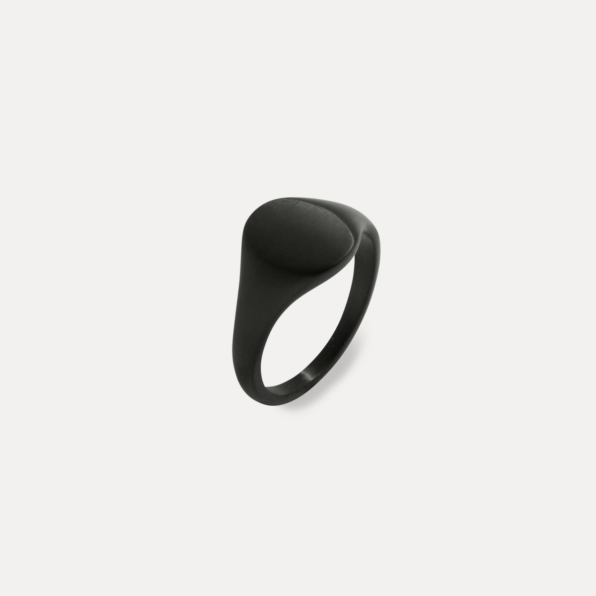 Matte Signet Ring - Black