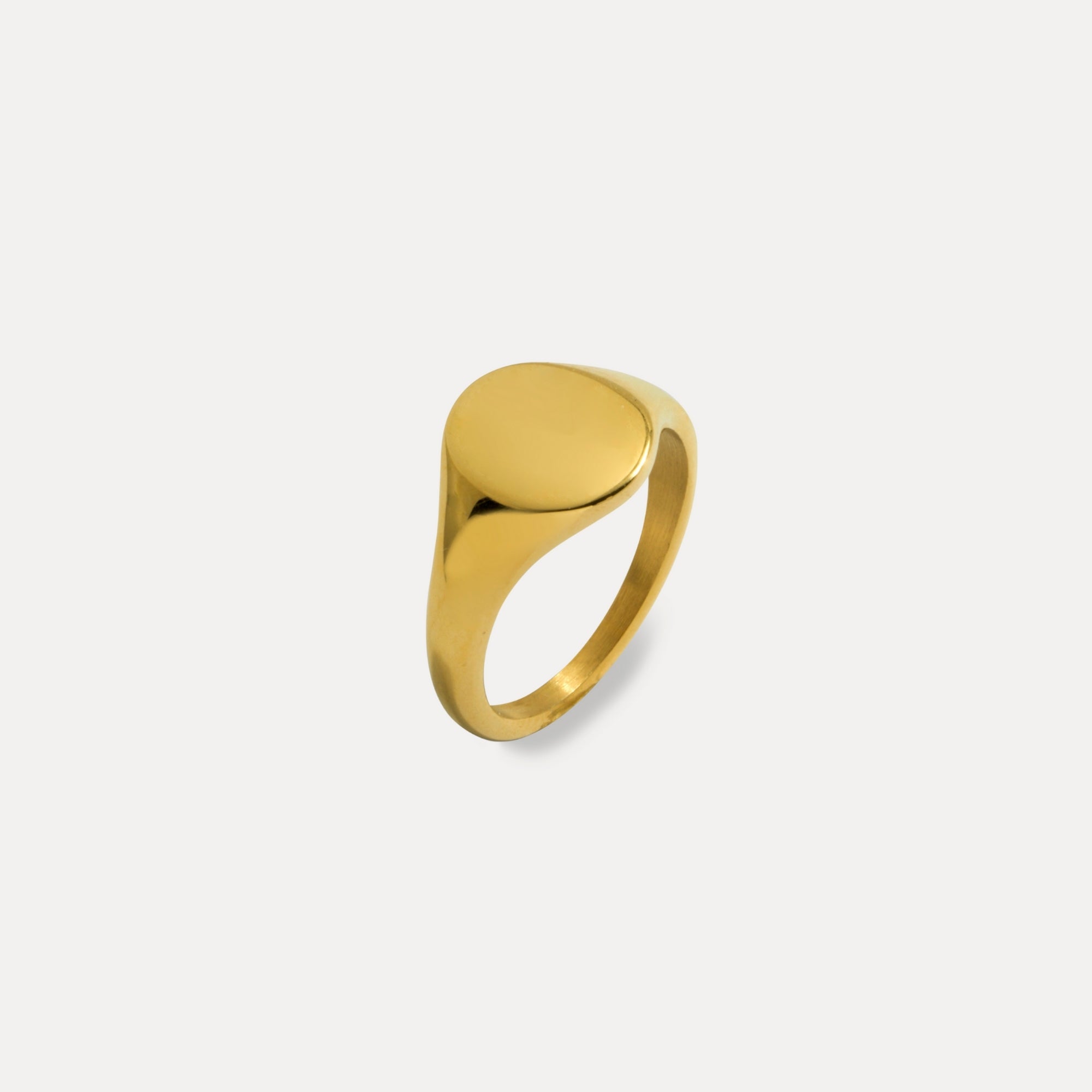 Gold Signet Ring Men - Mens Gold Rings | By Twistedpendant