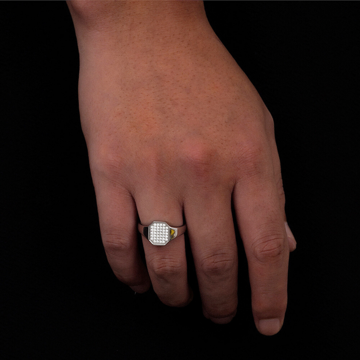 Diamond Signet - Silver