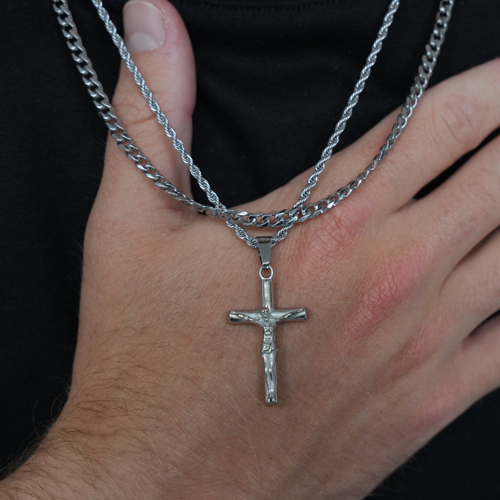 Crucifix Set (Silver)