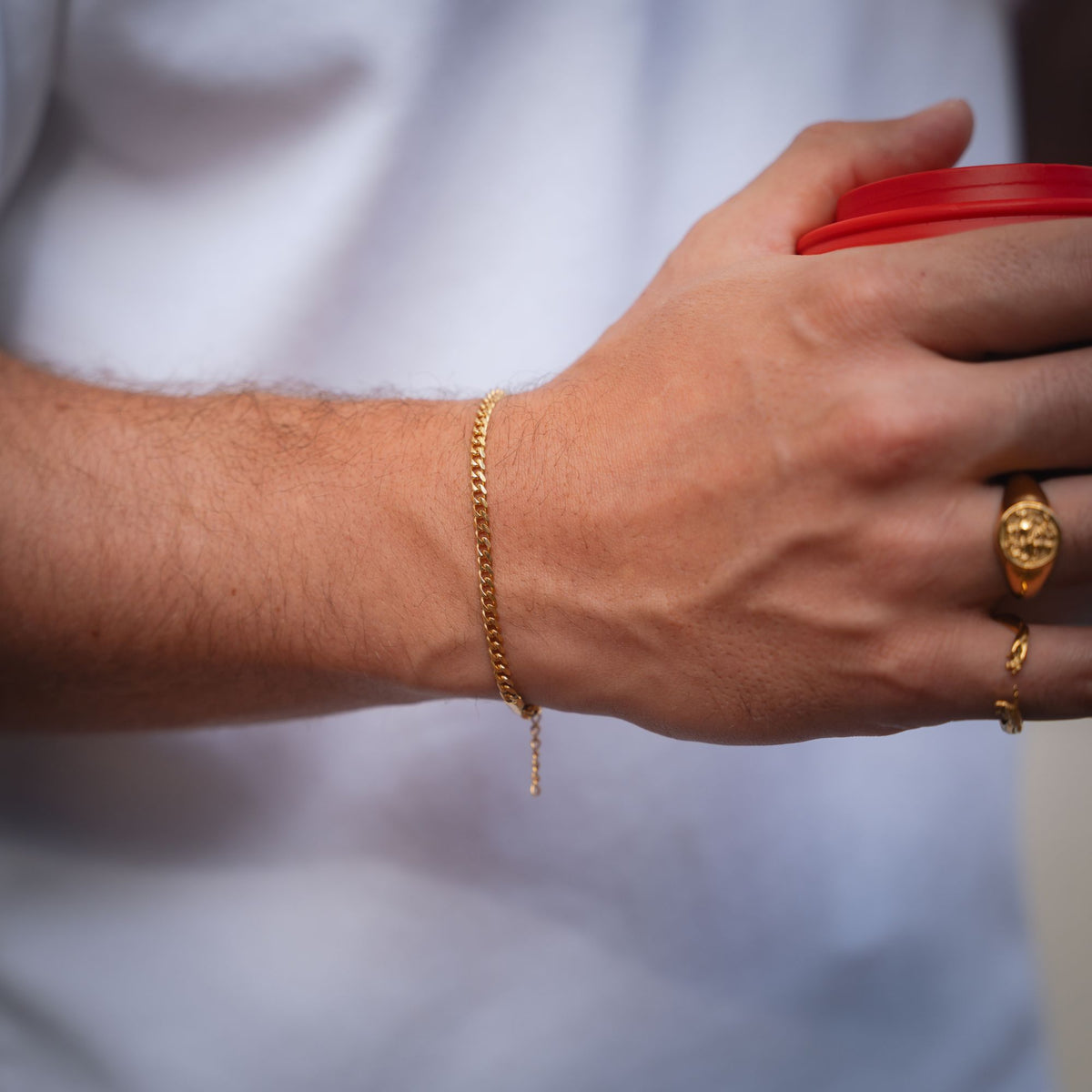Gold Cuban Bracelet (3MM)