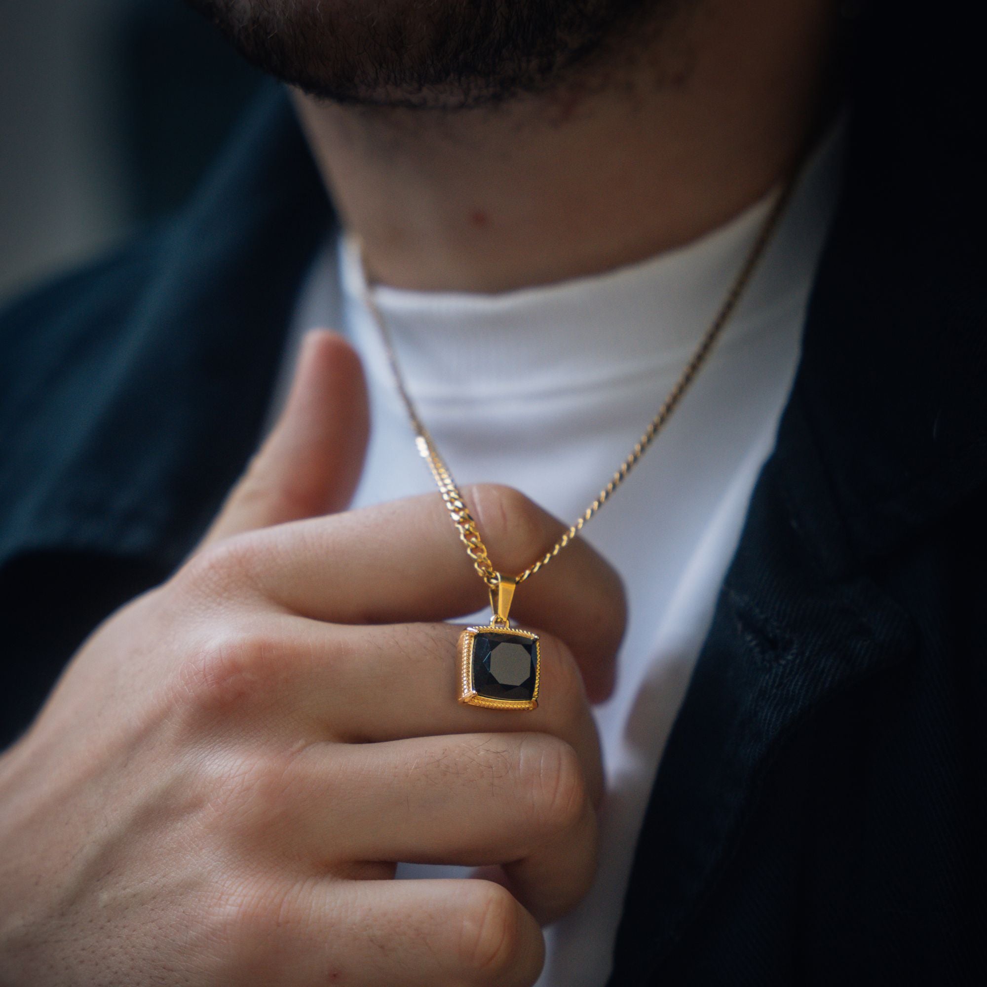 Chunky Onyx - Gold