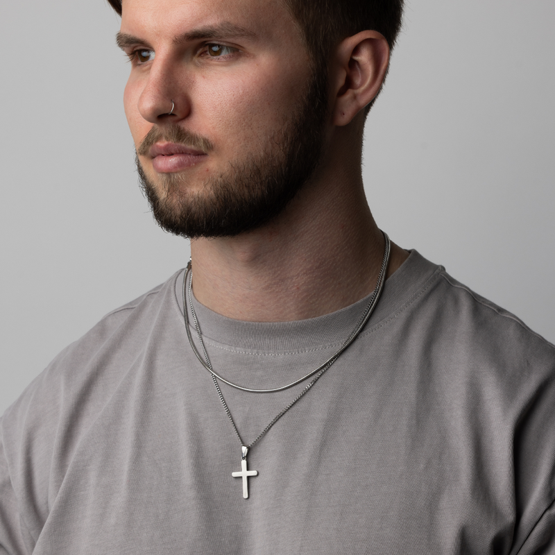 Make Your Own Set - Cross & Snake Chain - Perfect Jewellery Gifts For Men - By Twistedpendant