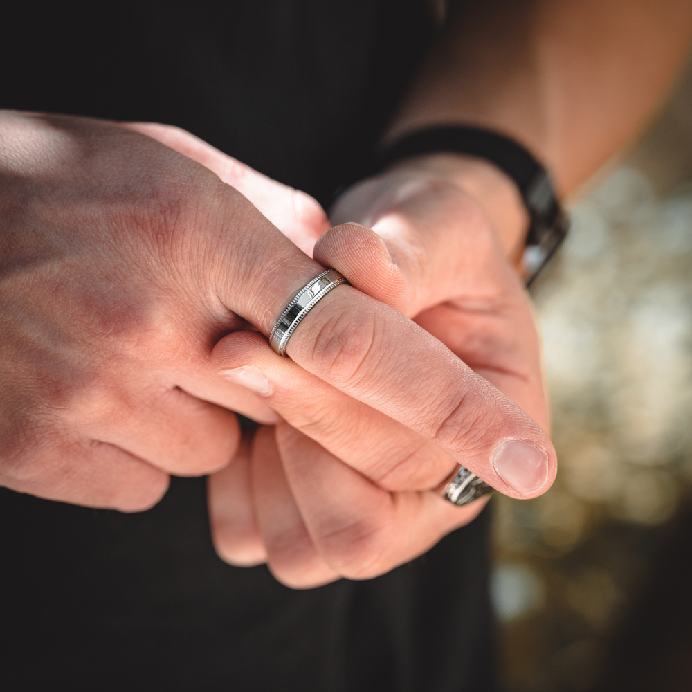 925 Sterling Silver Band Ring - Mens Ring - By Twistedpendant