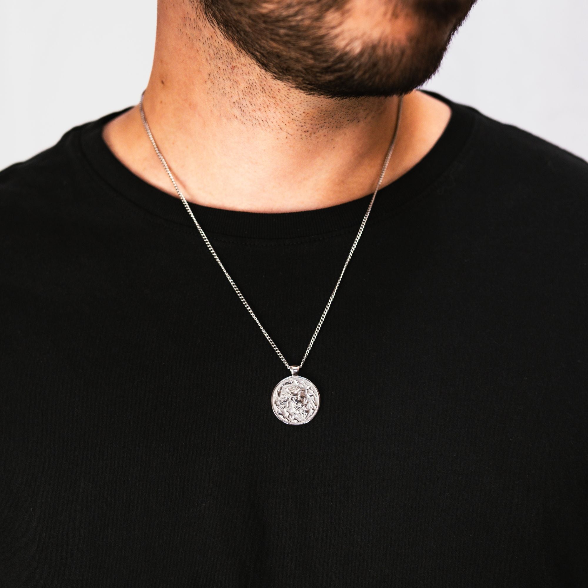 Zeus Greek God Pendant Necklace For Men - By Twistedpendant