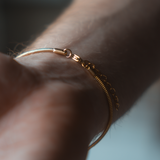 Thin Gold Snake Bracelet - Snake Bracelets For Men | By Twistedpendant