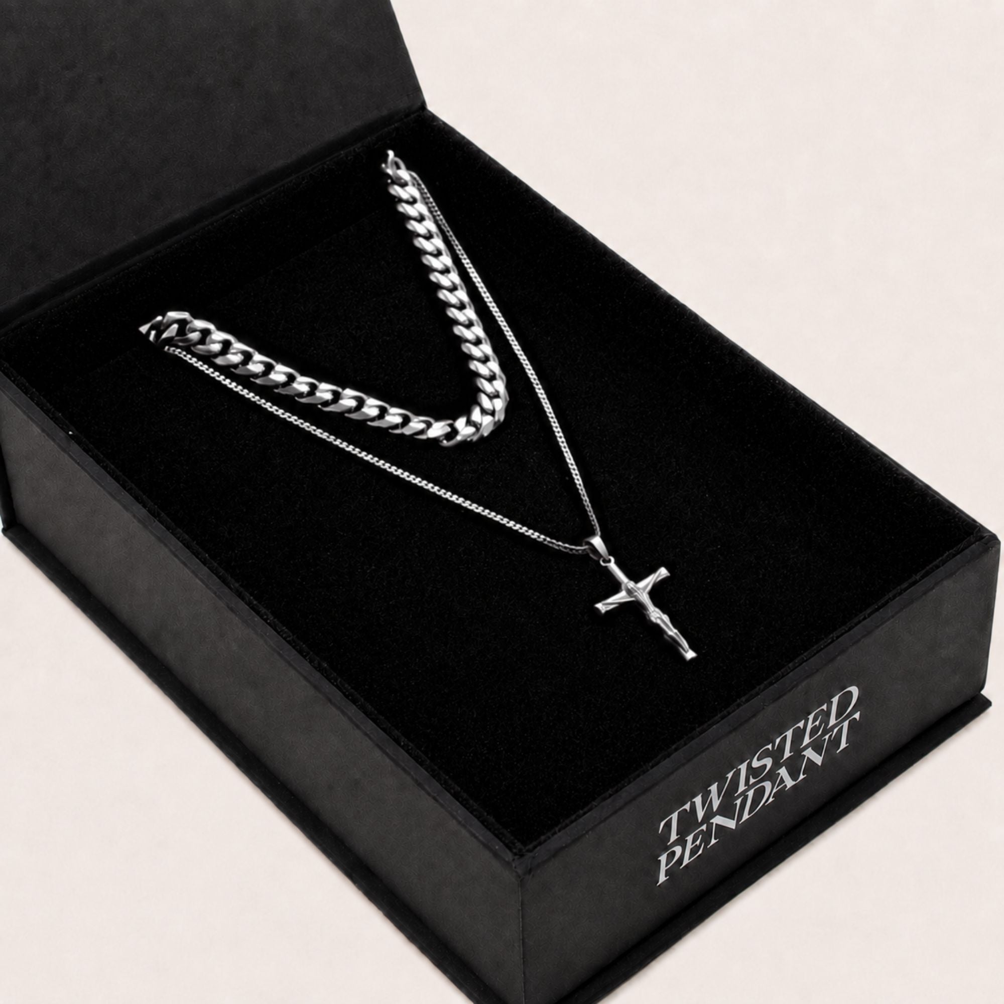 Mini Crucifix Set (Silver)