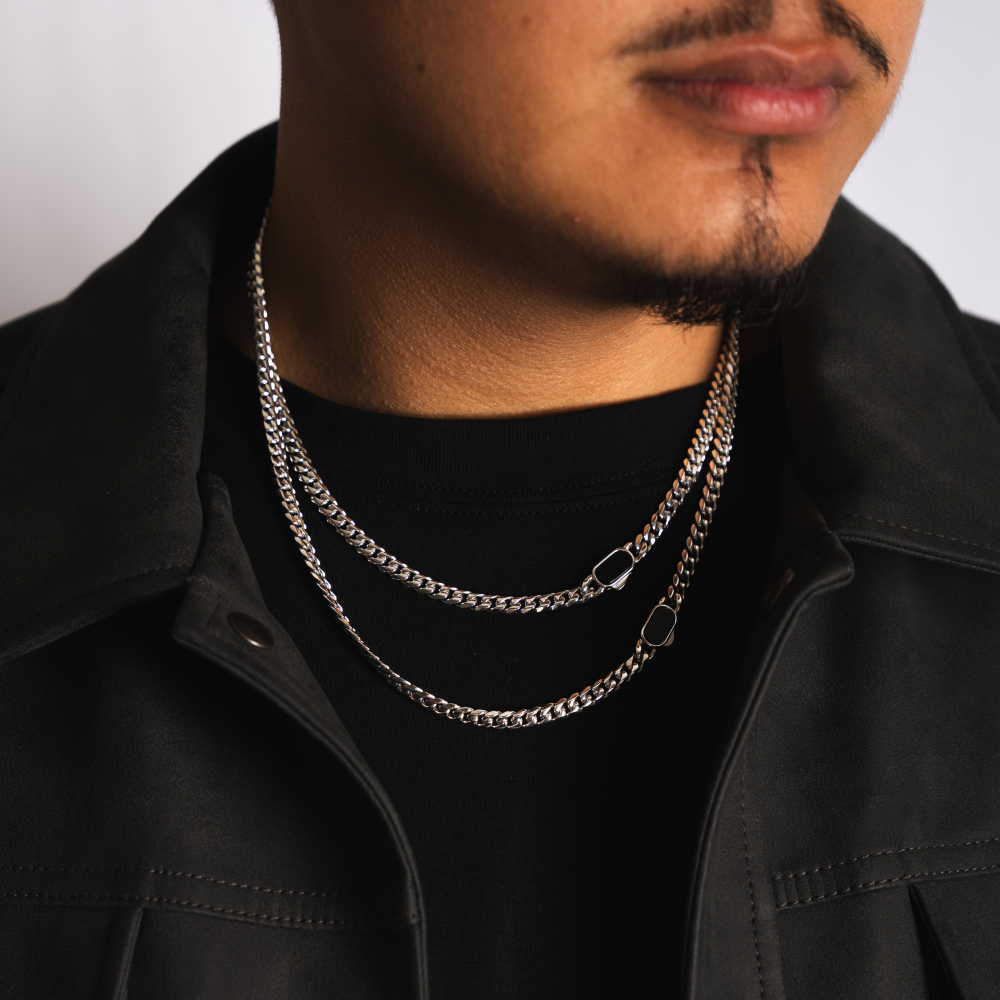Mens Onyx Cuban Chain Set | Twistedpendant
