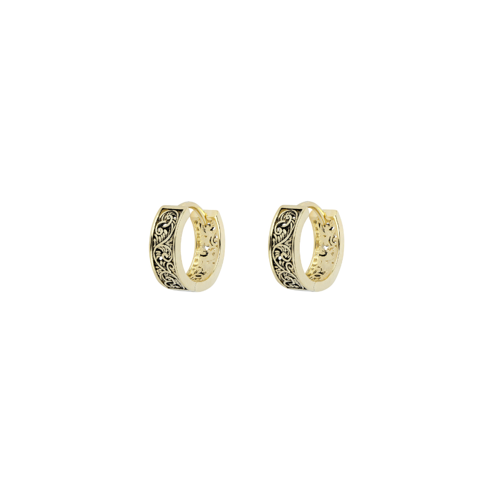 Mens Huggie Hoop Earrings - Vintage Hoops For Men - By Twistedpendant