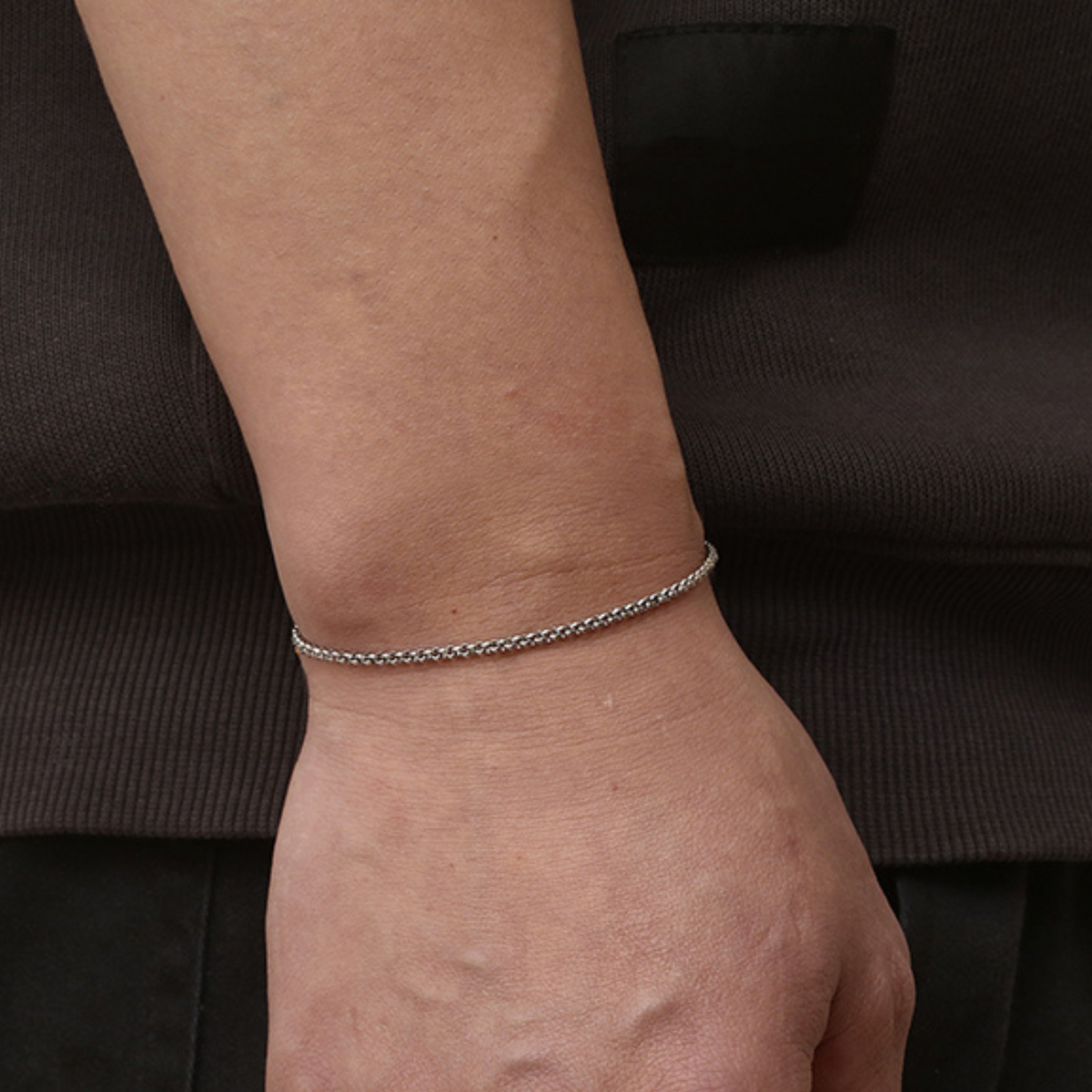 Silver Belcher Bracelet (2MM)