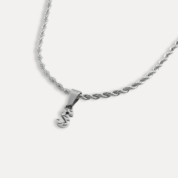 Mens Vintage Initial Necklace - Personalised Jewellery By Twistedpendant