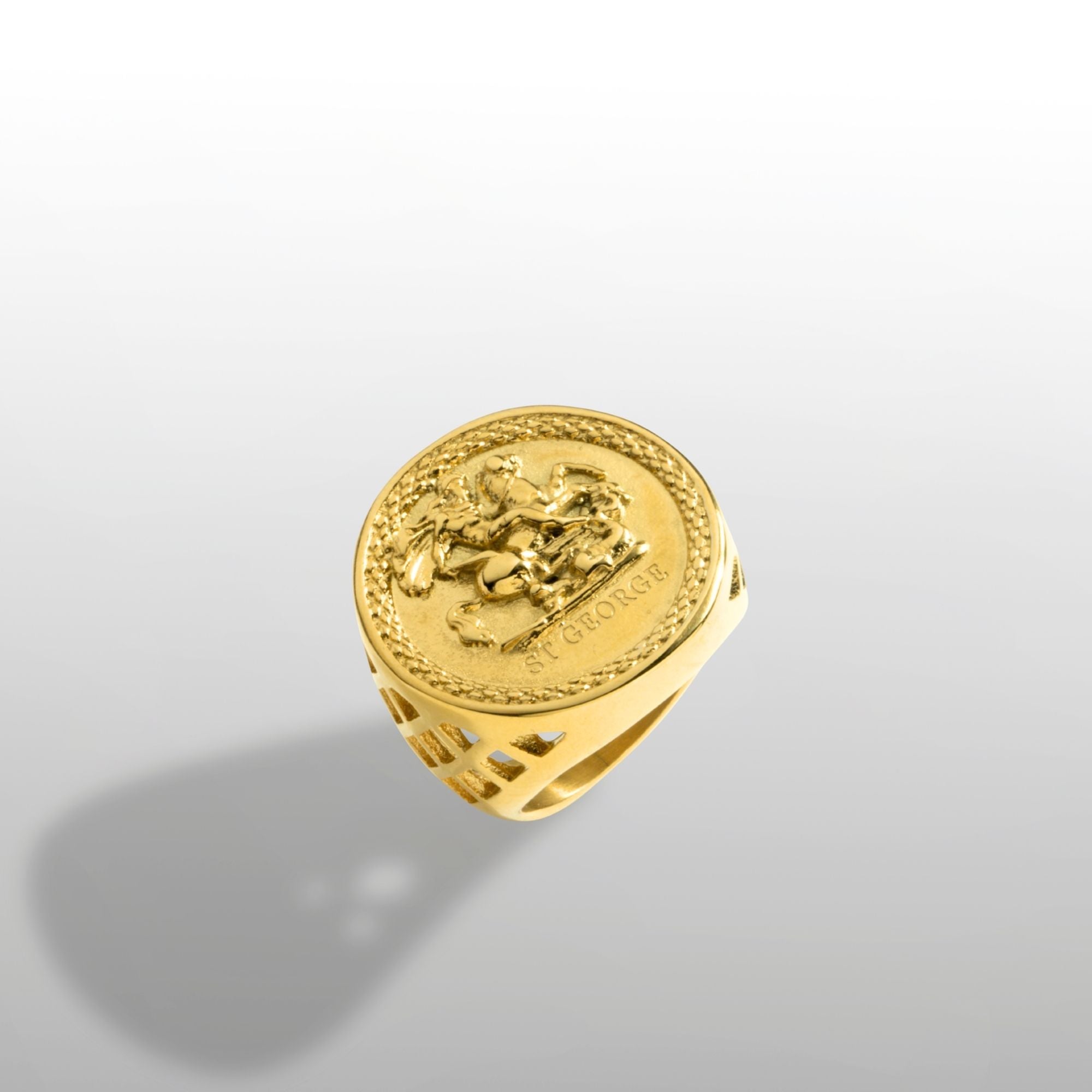 St George Sovereign Ring - Gold