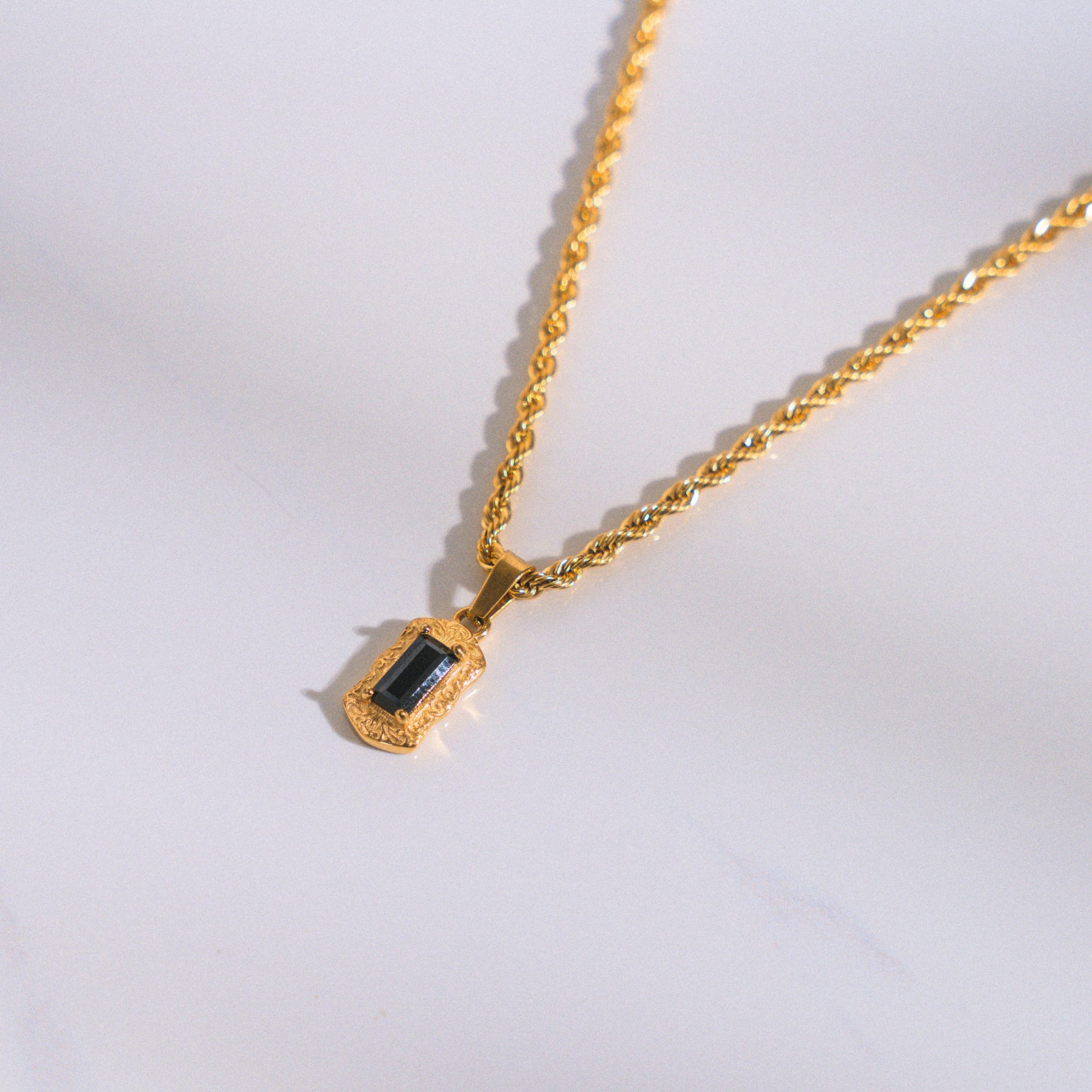 Jet Pendant - Gold