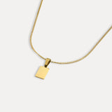 Minimalist Mini Bar Pendant Necklace - Men's Gold Necklace | Twistedpendant