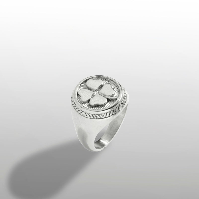 Four Leaf Clover Ring - Silver