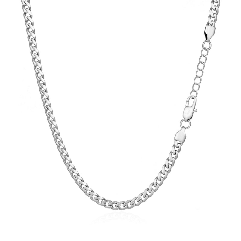 Silver MATTE Cuban Chain (5MM) - Mens Necklace Chains | Twistedpendant